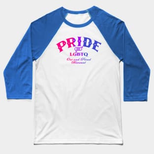 Bisexual Pride - CBs style - Bi Pride Flag Baseball T-Shirt